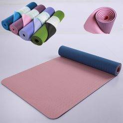 Tapis de Fitness Bi-color Anti-Dérapant Accessoires de Fitness 